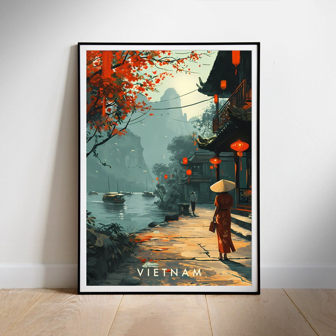 Vietnam Travel Poster, Asia Wall Art Print - Image 2