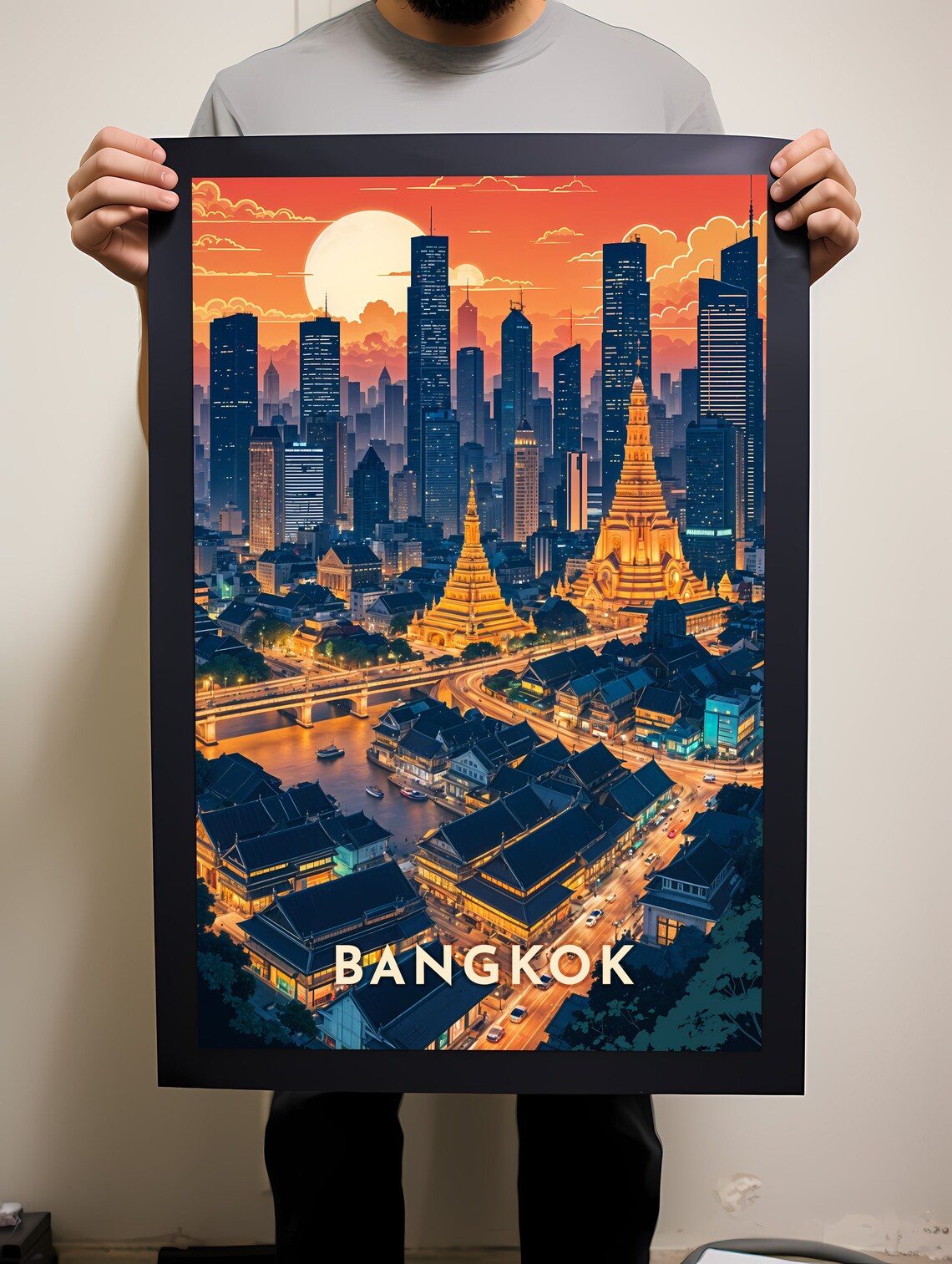 Bangkok Instant Hanging Decor Travel Poster - Image 2