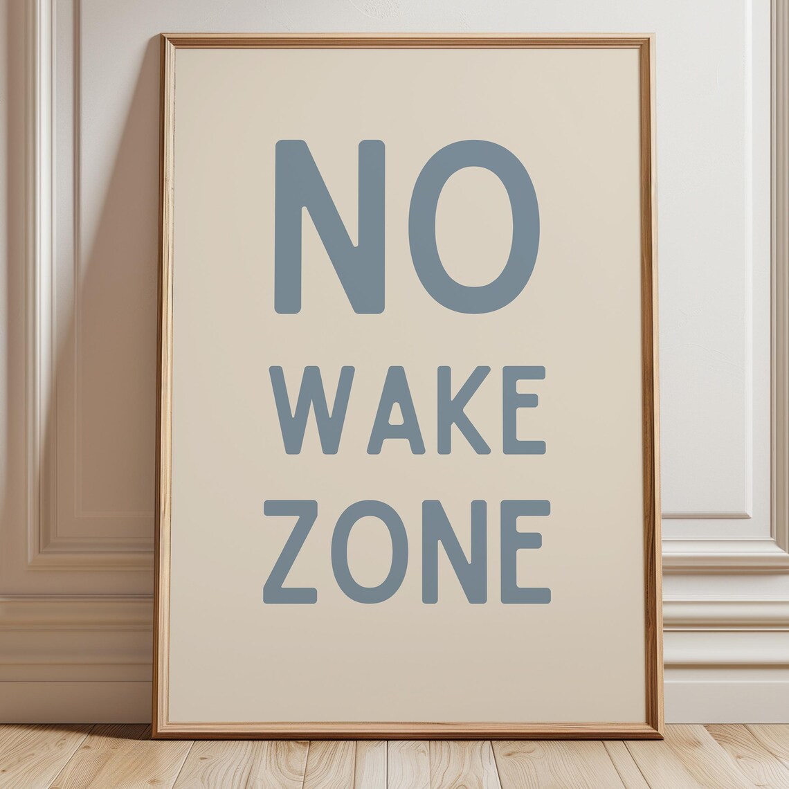 No Wake Zone Lake House Nautical Art Print