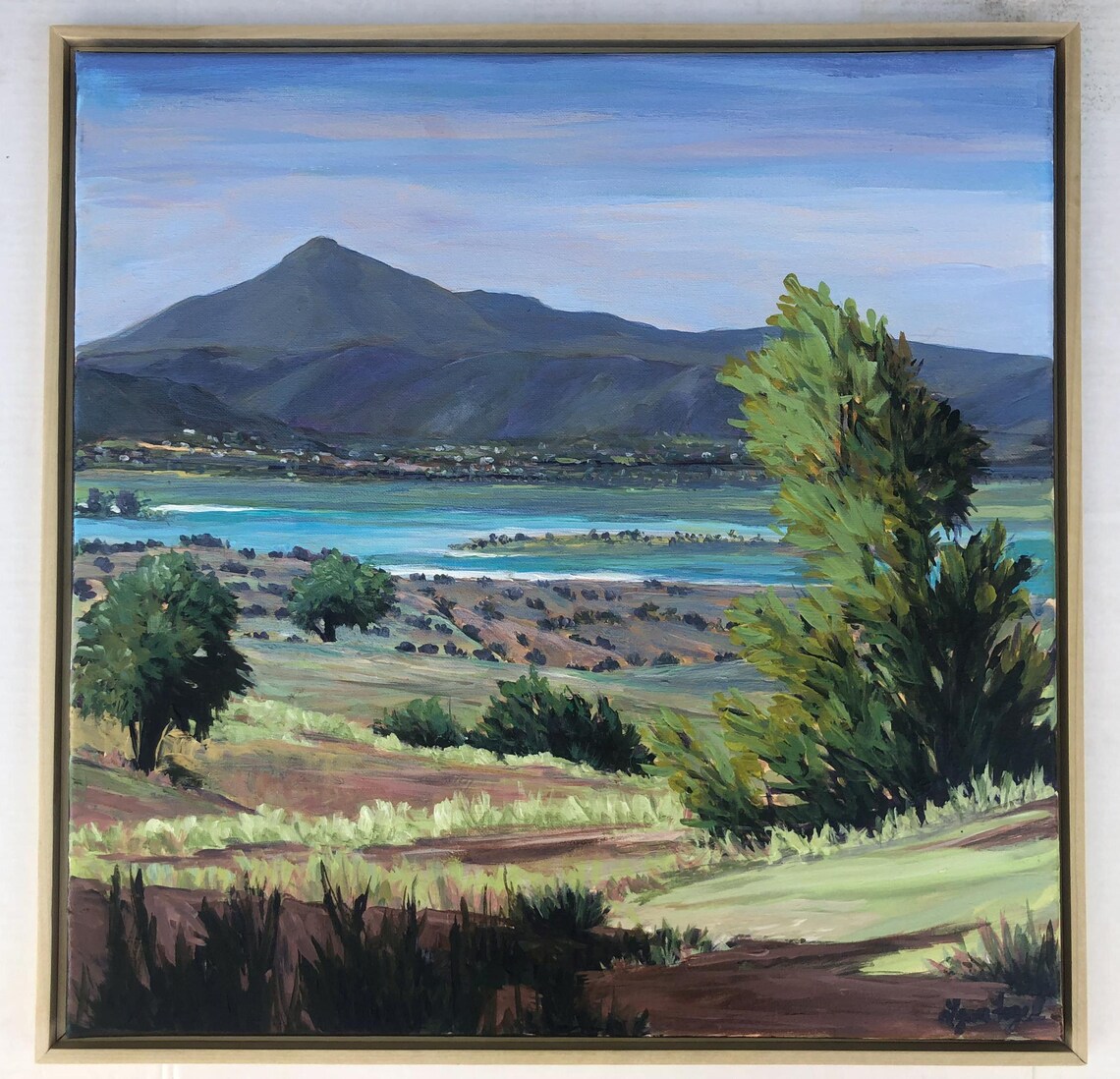 Lake Abiquiu New Mexico Turquoise Water Mountain View Poster