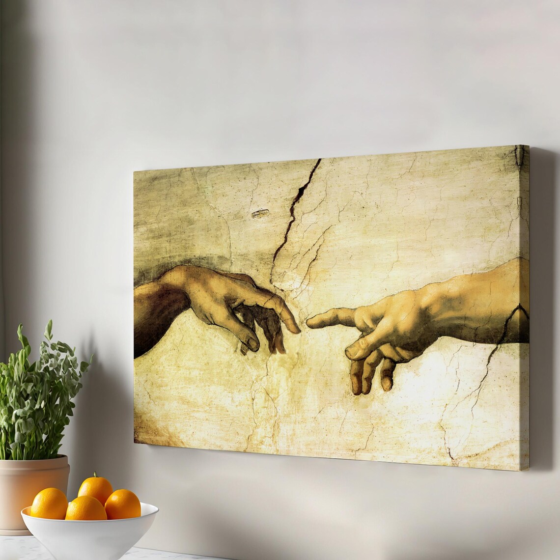 The Creation of Adam Religious Art Print