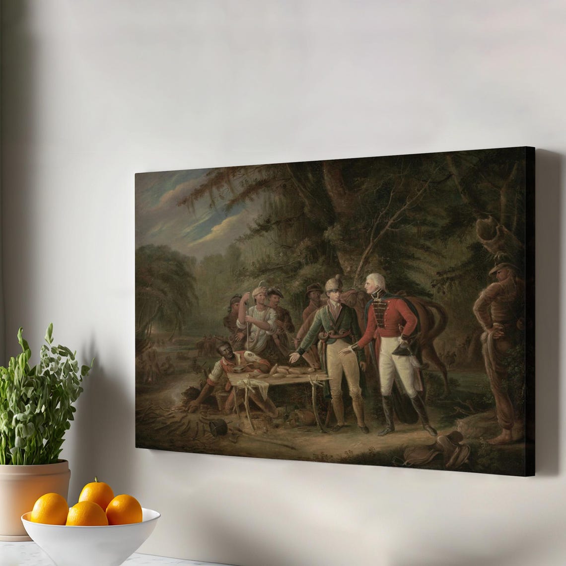 General Francis Marion British Officer Meal Revolutionary War Poster