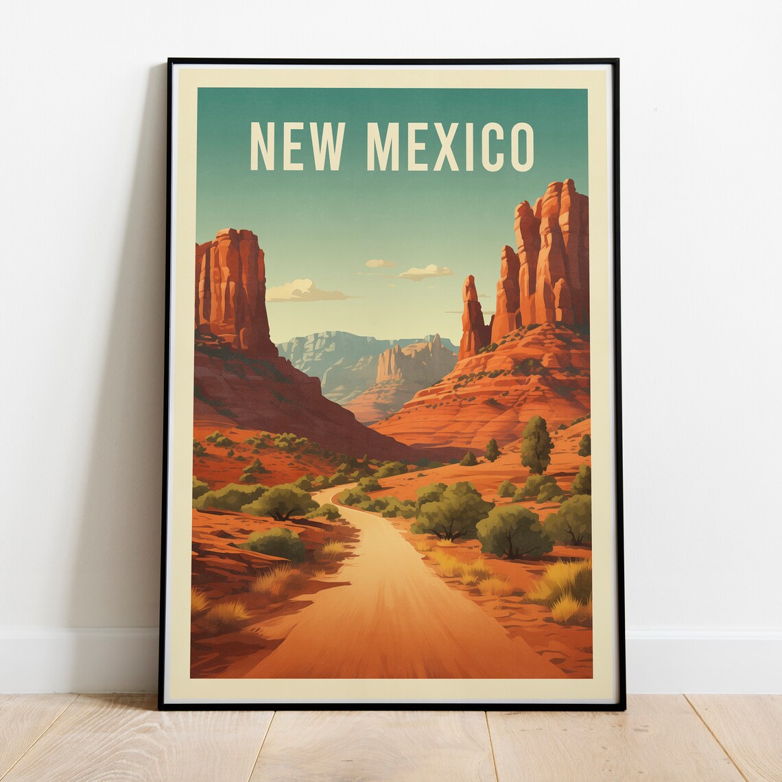 New Mexico Travel Poster, Southwest State Decor - Image 2
