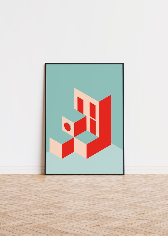 Architecture Forms Poster Wall Art Printed