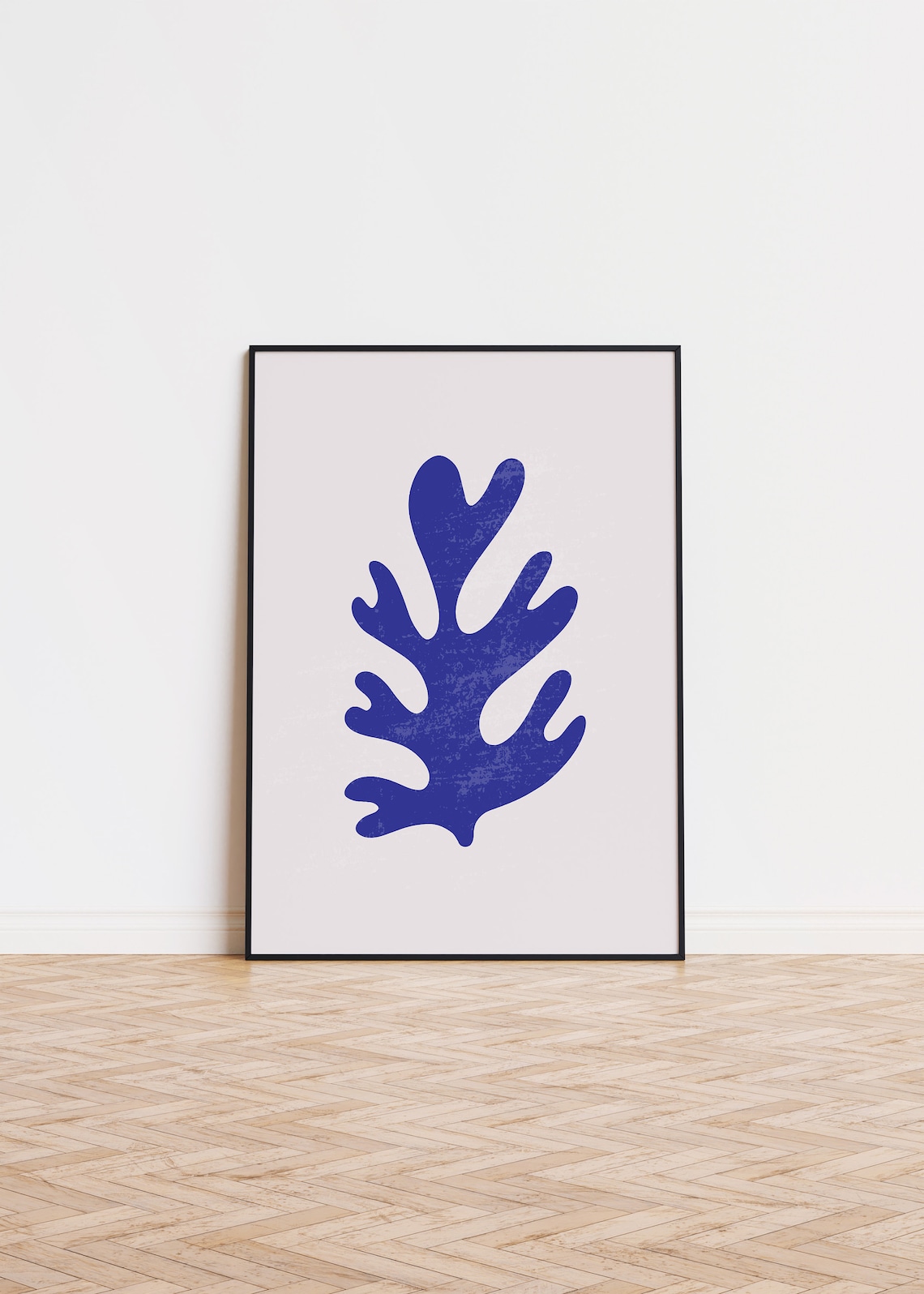 Blue Coral Poster Art Print, Ocean and Beach