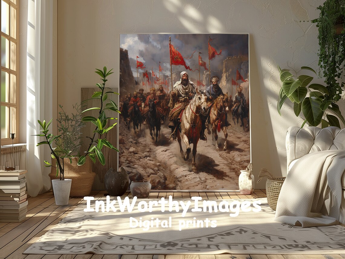 Historical Warrior - Traditional Travel Poster - Image 3