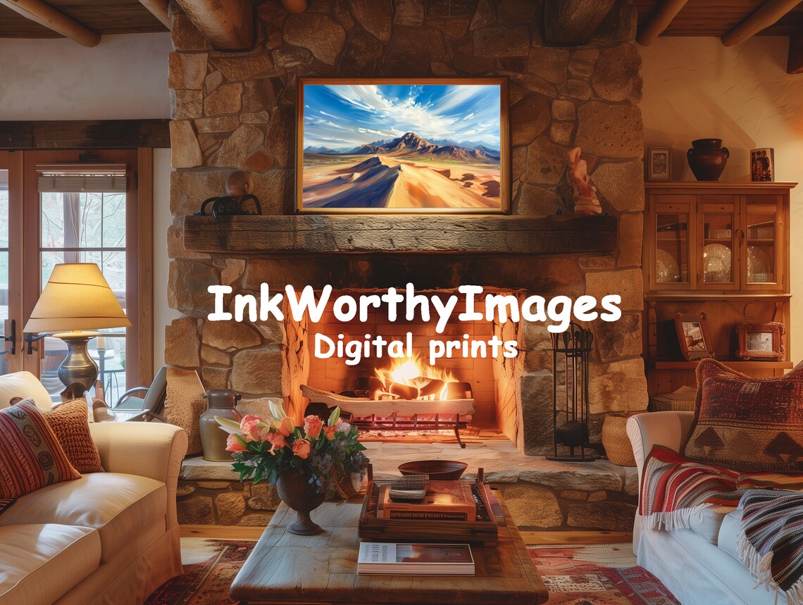 Vibrant Desert Landscape, Modern Desert Decor - Image 3