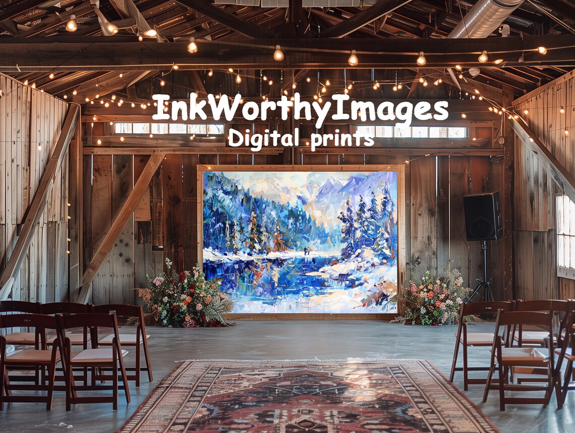 Abstract Winter Wonderland Snowy Forest Landscape - Image 6