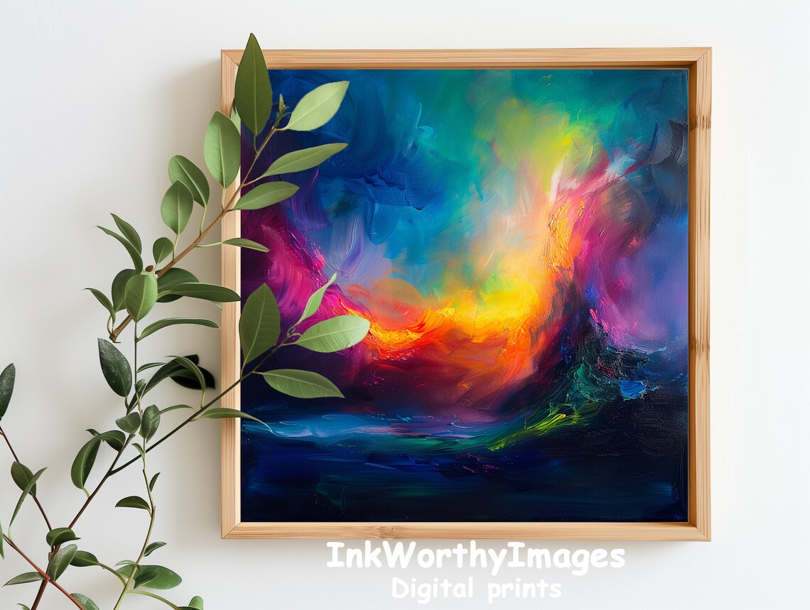 Abstract Color Burst, Vibrant Rainbow Explosion - Image 5