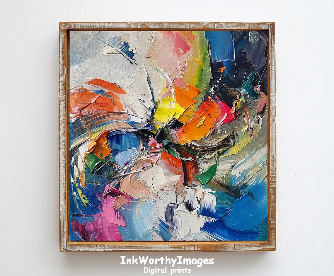 Vibrant Abstract Color Splash, Modern Decor - Image 6
