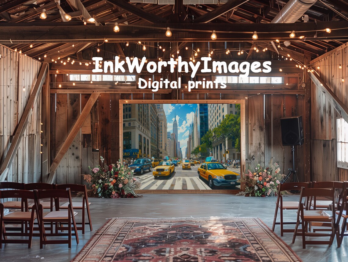 New York City Street View, Manhattan Urban Scene Art Print - Image 6