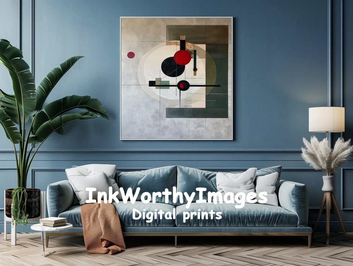 Abstract Geometric Modern Wall Decor - Image 2