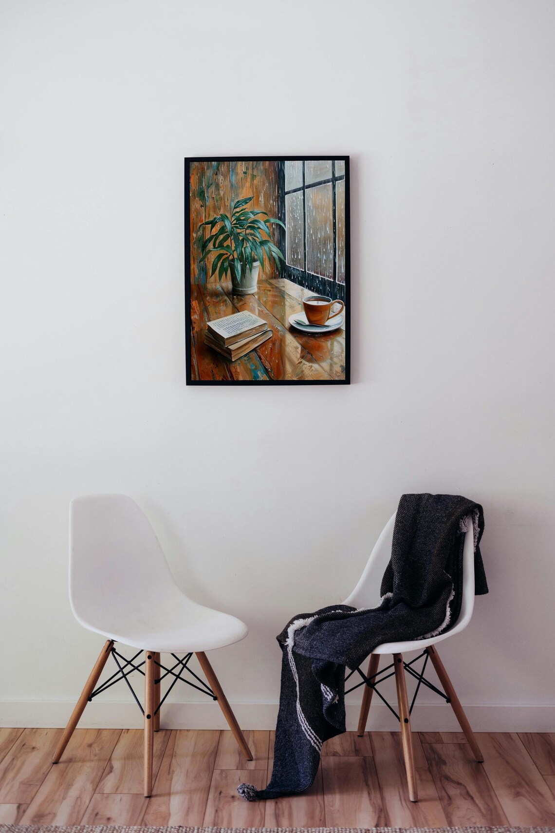 Cozy Rainy Day Window, Coffee And Books - Image 5