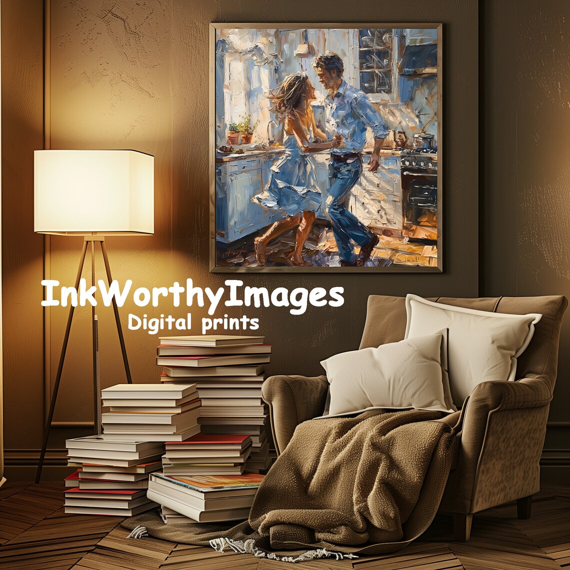 Dancing In The Kitchen, Romantic Couple Scene - Image 4