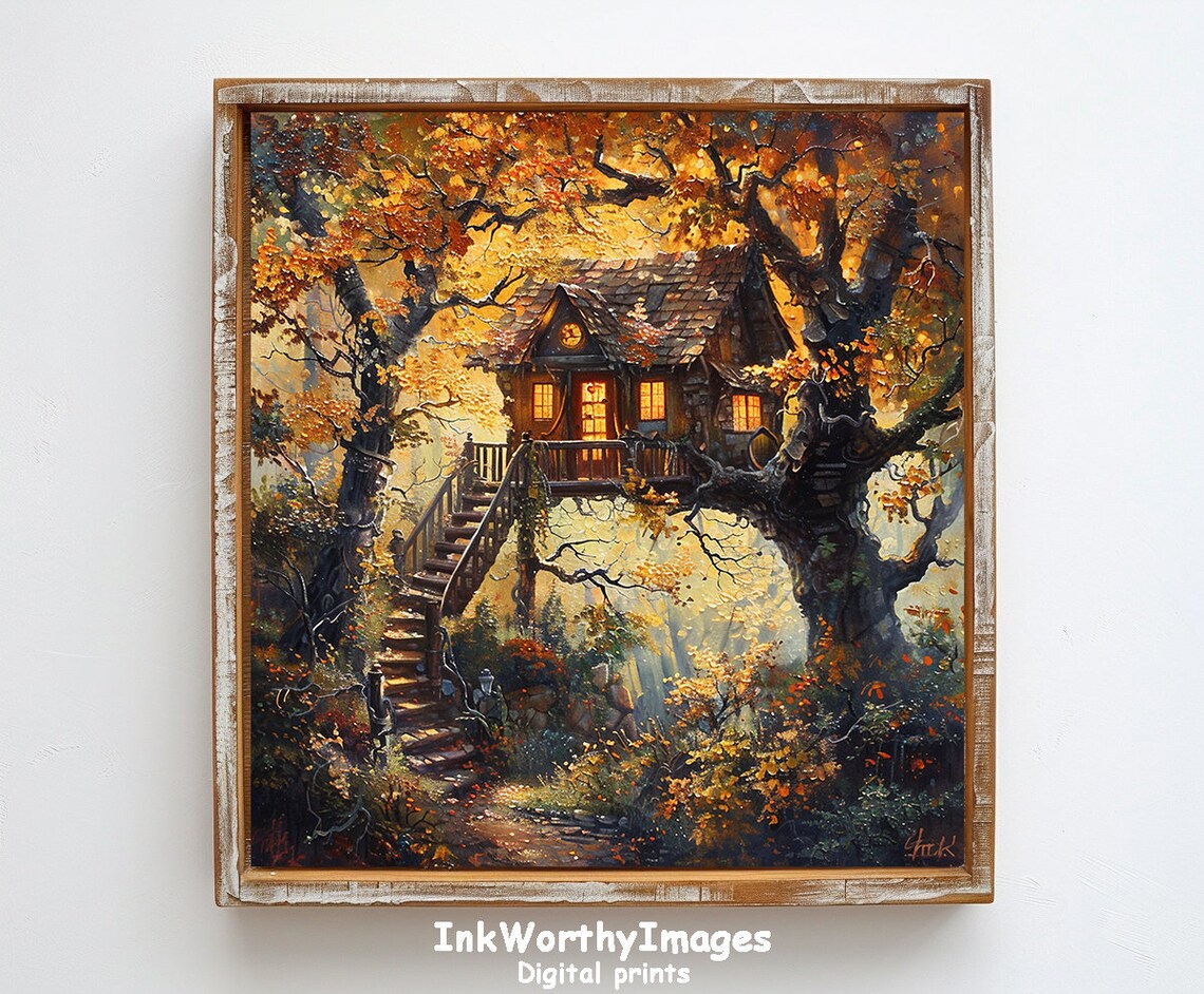 Enchanted Autumn - Contemporary Travel Poster - Image 6