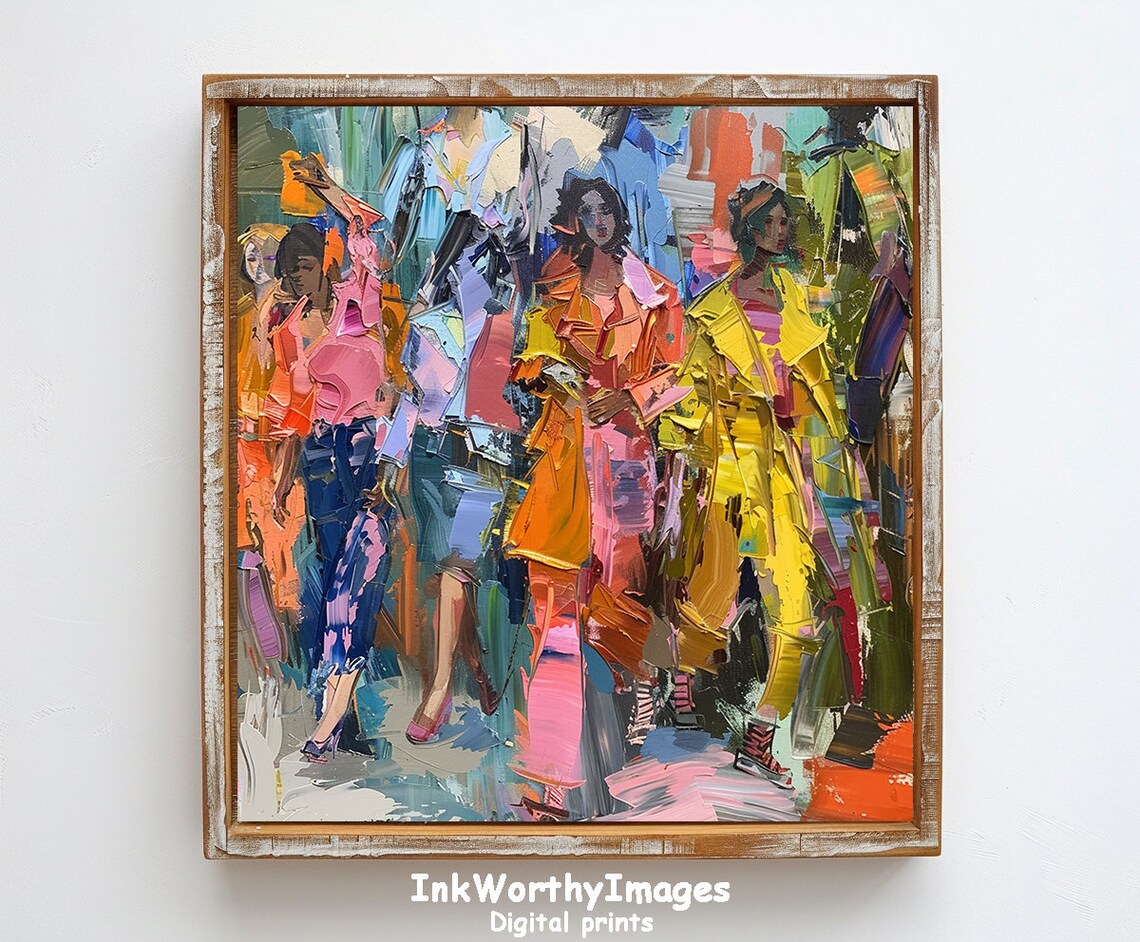 City Street Fashion Abstract Urban Art, Modern Decor - Image 6