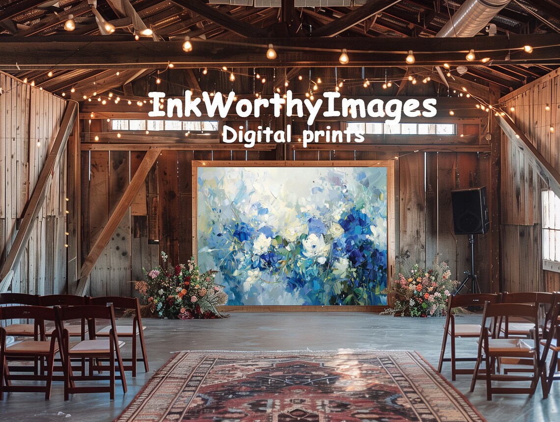 Abstract Floral Painting, Modern Botanical Decor - Image 6