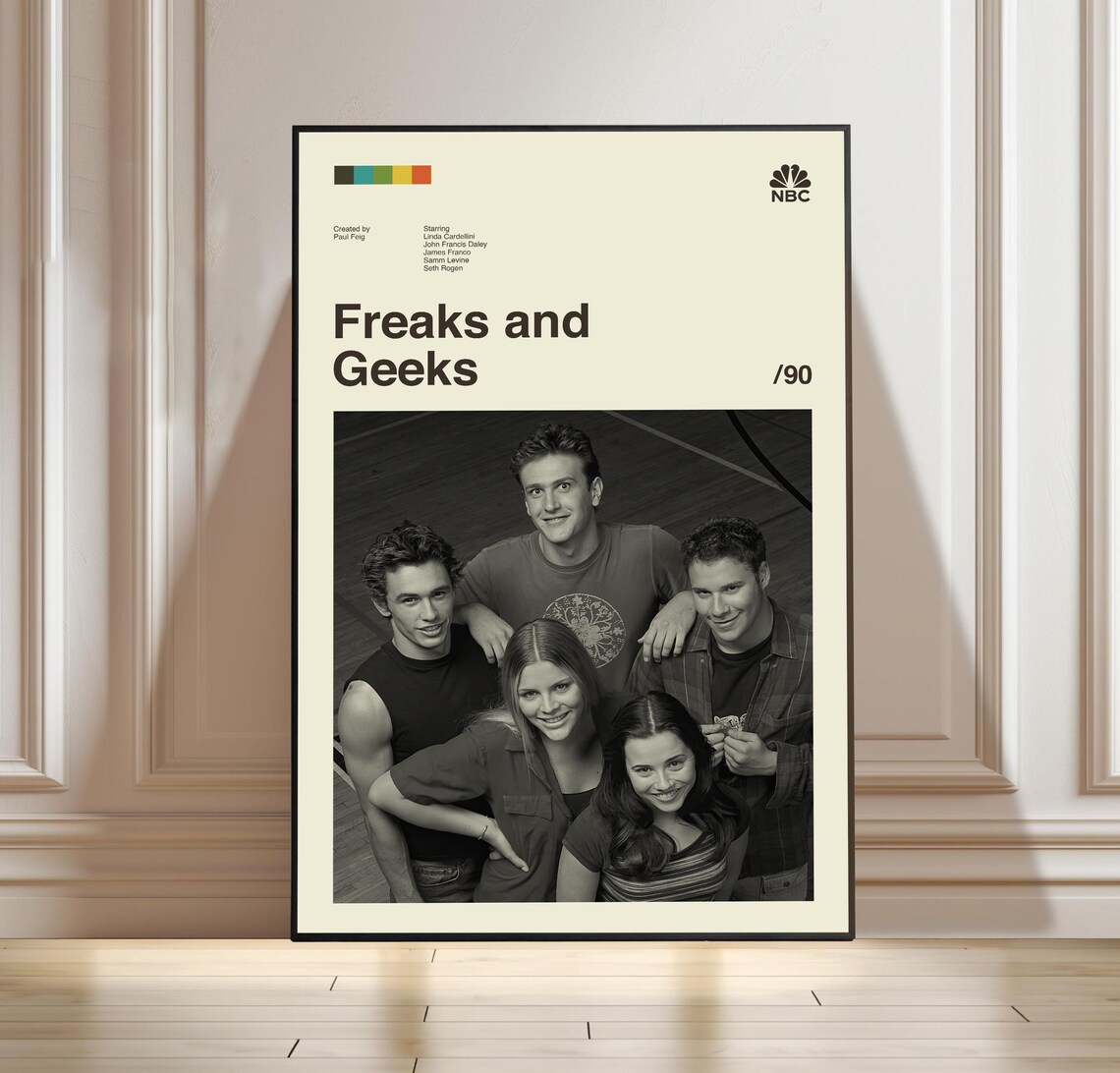 Freaks and Geeks NBC TV Show Minimalist Retro Fan Art Poster