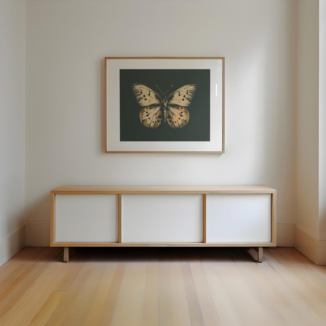 Vintage Butterfly Print Retro Butterfly Print Dark Moody Insect Butterfly Wall Art Decor Vintage Poster Art Antique Moth Painting - Image 2