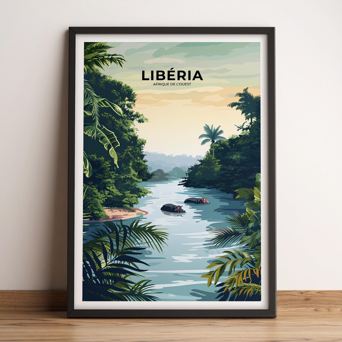 Liberia Poster Liberia Travel Poster Liberia Art Print Liberia Poster Liberia In West Africa Travel Gift