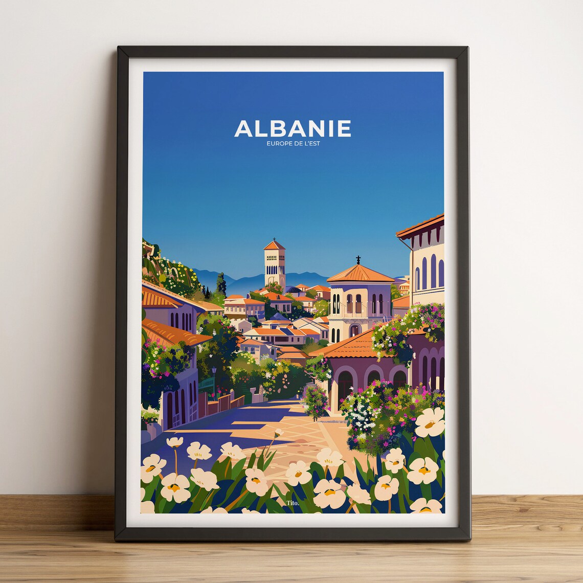 Albania Poster Albania Travel Poster Albania Art Print Albania Poster Albania In Europe Customizable Gift