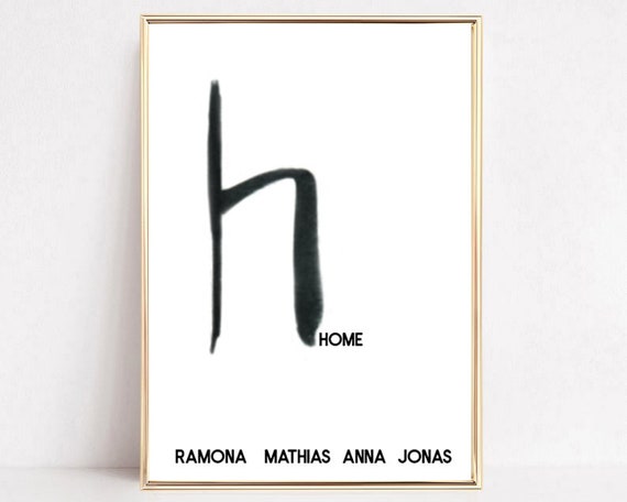 Family Picture Family Poster Personalized Gift For Family Home Saying Home Poster Housewarming Gift