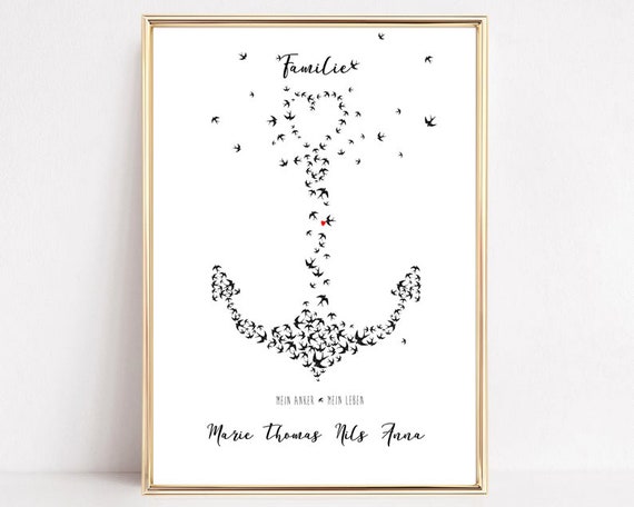 Family Picture Personalized Family Poster Gift For Family Typography Print Family Poster Housewarming Gift We Live Here