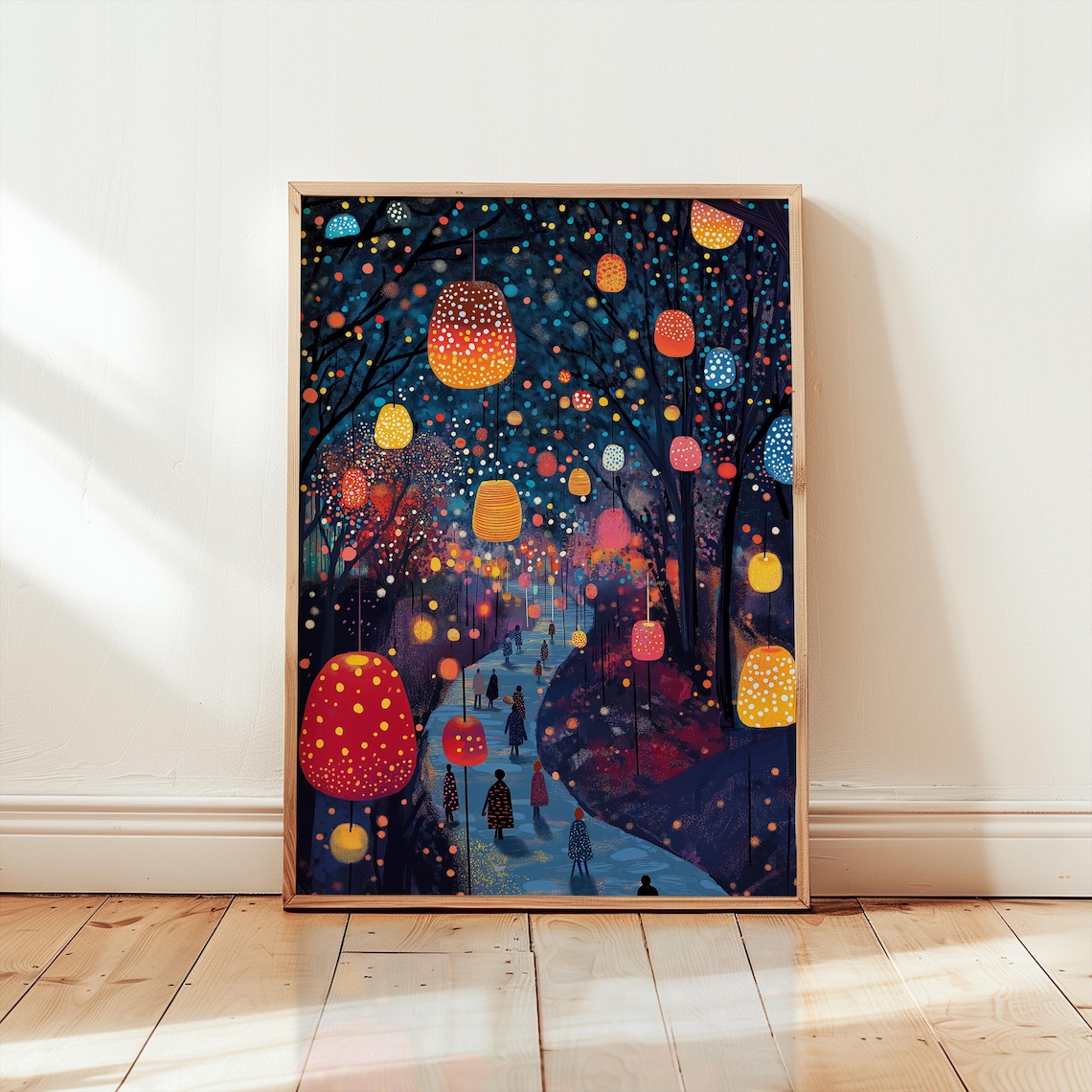 Yayoi Kusama Japanese Lantern Dot Art Print