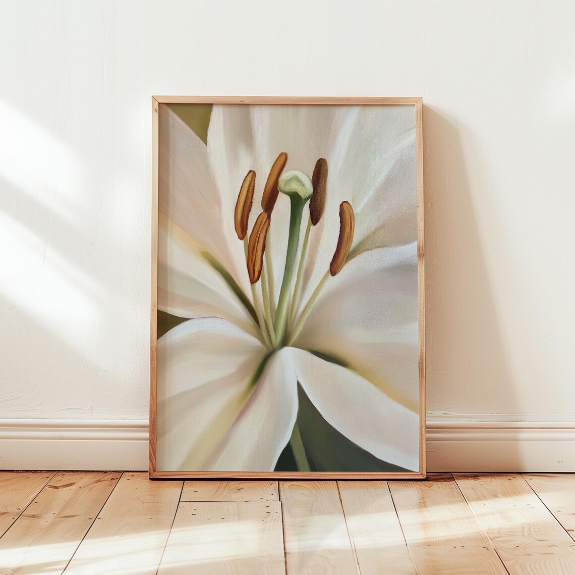 Georgia O'Keeffe Lily Poster, Modern Floral Art