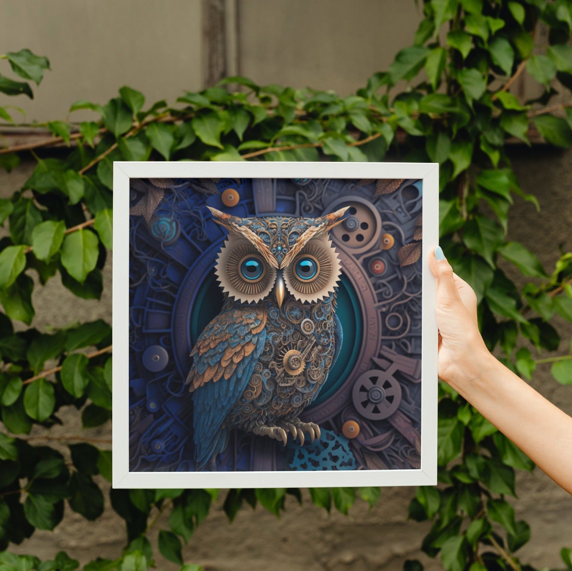 Steampunk Owl - Victorian Era 3D Style - Image 5