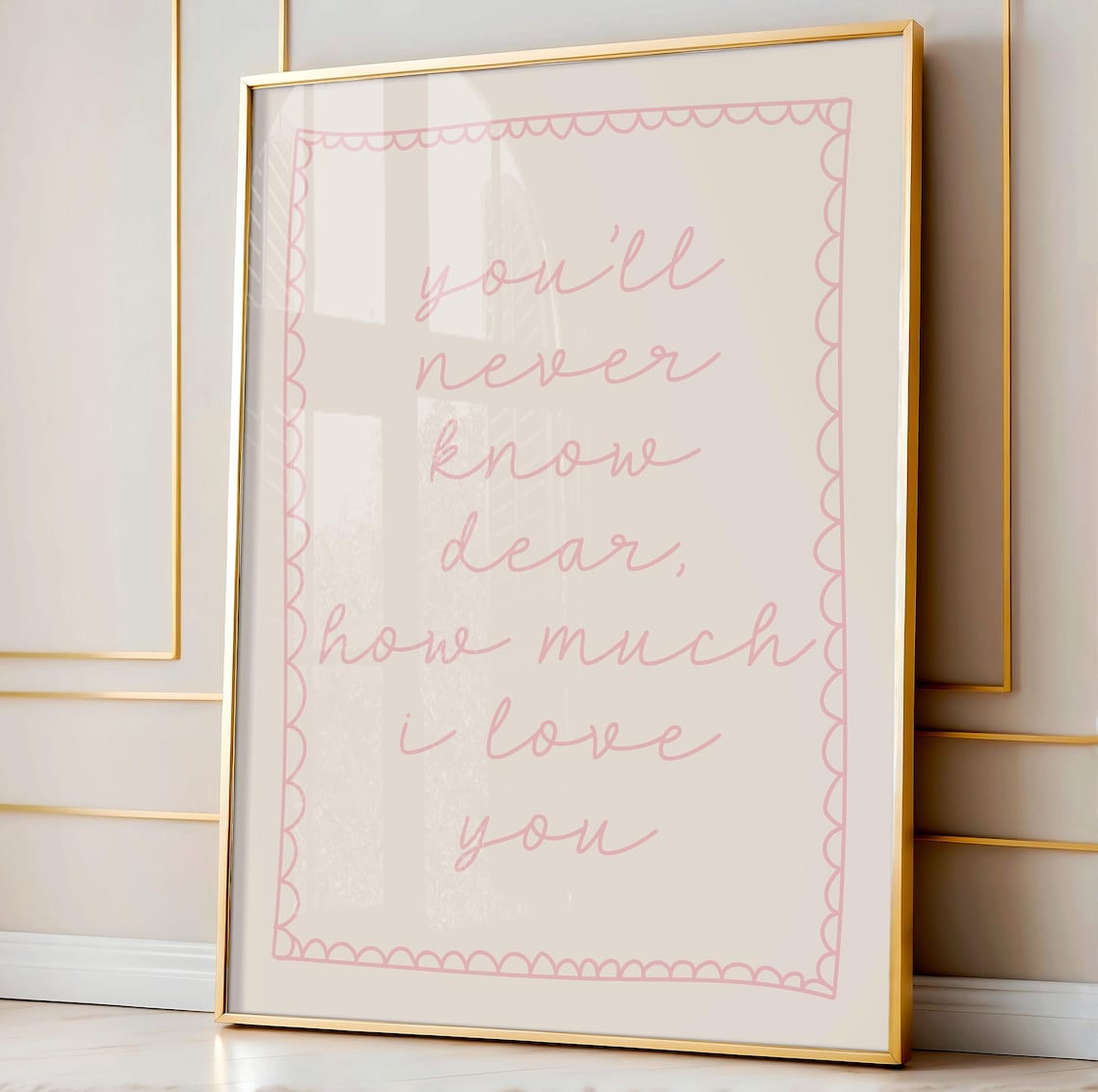 You'll Never Know Dear Love You Boho Art Print