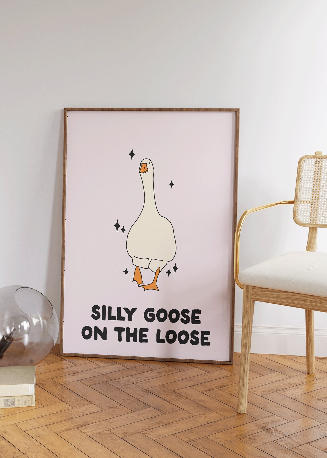 Silly Goose On The Loose Funny Goose Poster - Image 2