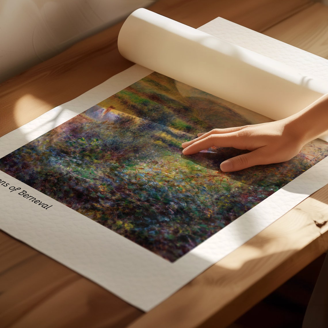 Renoir Environs of Berneval Rolling Hills Landscape Art Poster - Image 2
