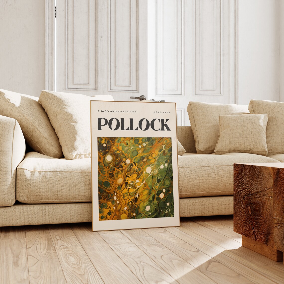 Jackson Pollock Abstract Maximalist Wall Art Print - Image 3