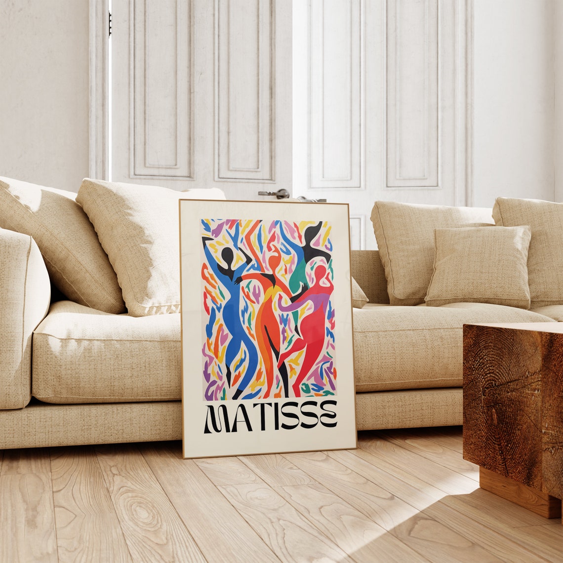 Matisse Joyful Dancing Figures Rainbow Colors Celebration Poster - Image 4