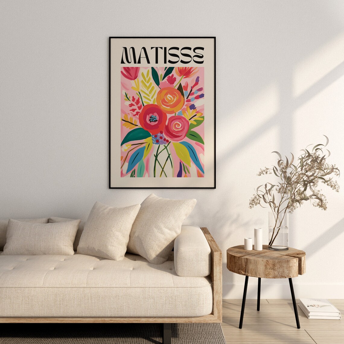 Henri Matisse Minimalist Floral Wall Art Print - Image 3