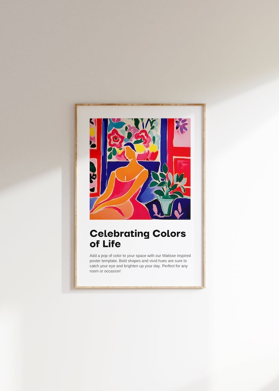 Henri Matisse Poster Minimalist Wall Art Matisse Mueseum Print Aesthetic Matisse Print For Modern Gallery Exhibition Art