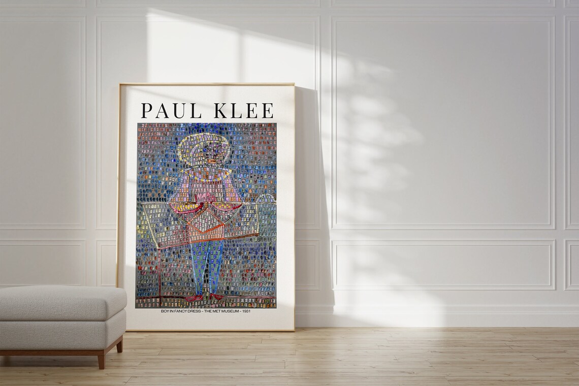 Paul Klee Boy In Fancy Dress 1931 Met Museum Exhibition Art Poster