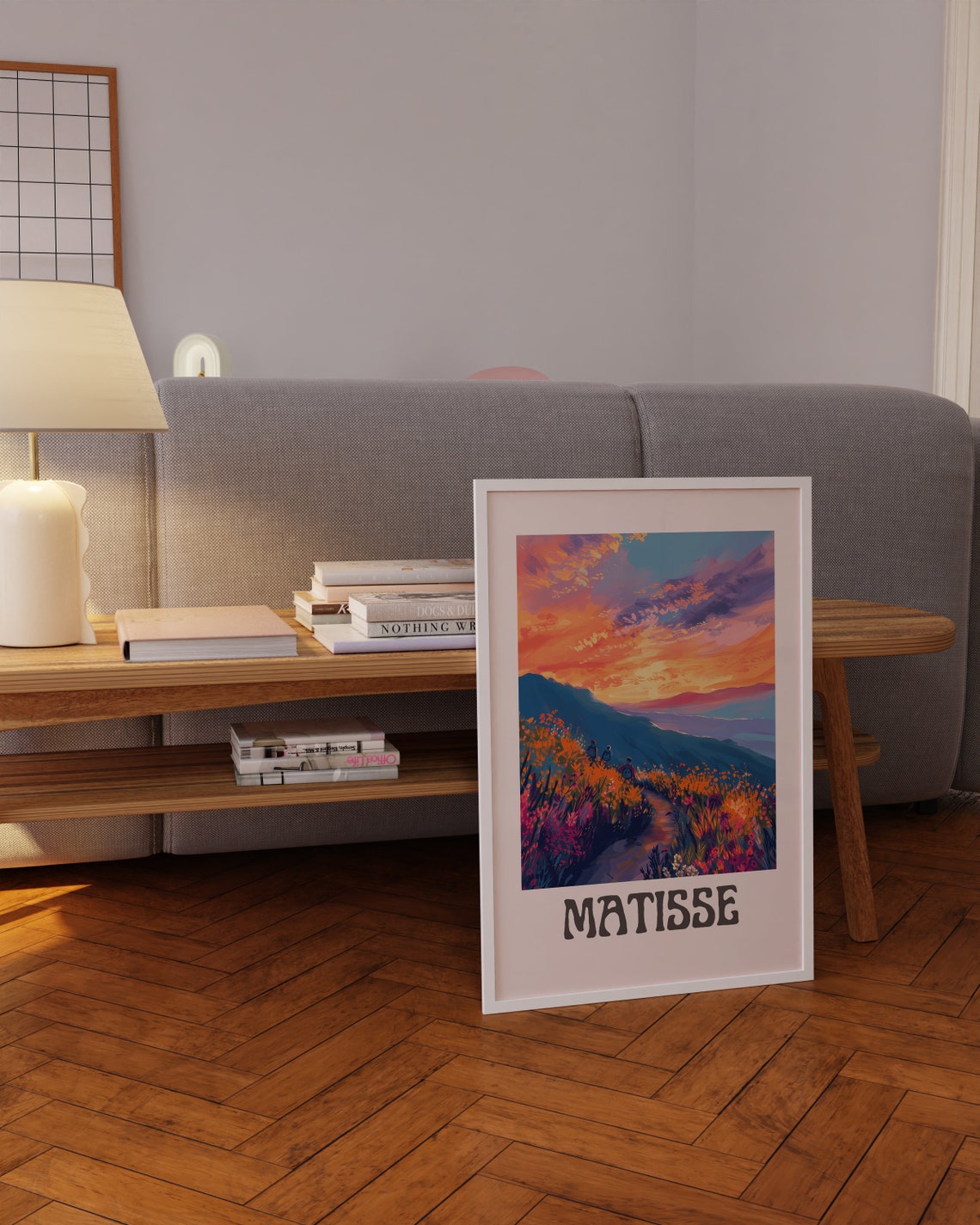 Henri Matisse Mountain Hikers Sunset Wildflower Trail Poster - Image 3