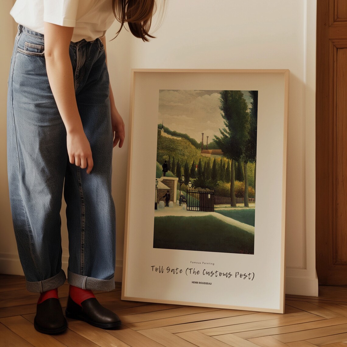 Henri Rousseau Poster Scene In Bagneux On The Outskirts Of Paris Realism Art Antique Decor Home Decoration Garden Poster - Image 3