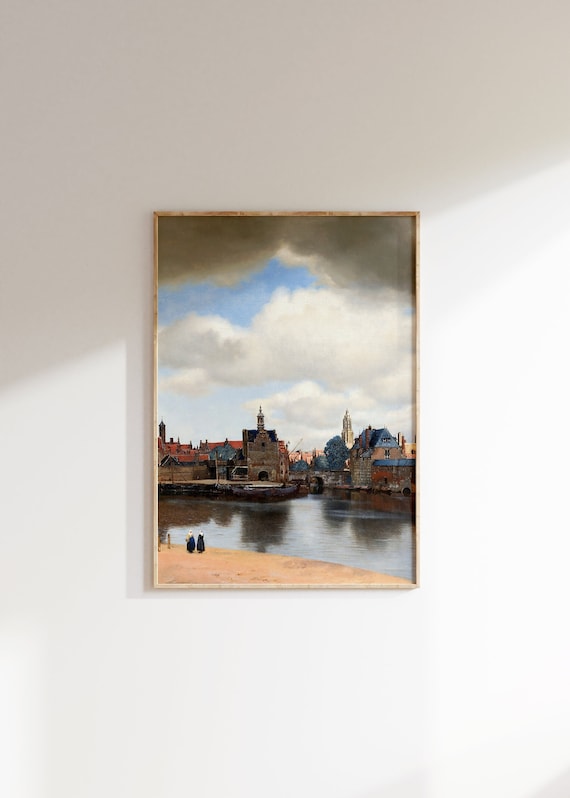 Johannes Vermeer View of Delft River Skyline Classic Art Poster