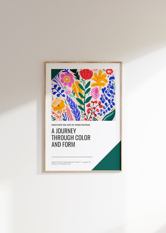 Henri Matisse Poster Minimalist Wall Art Matisse Mueseum Print Aesthetic Matisse Print For Modern Gallery Exhibition Art