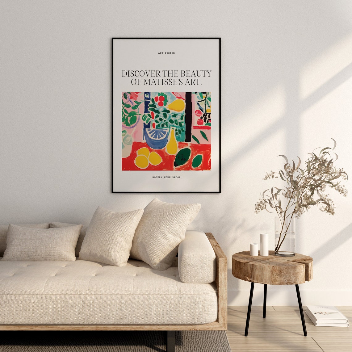 Henri Matisse Red Tablecloth Fruit Still Life Classic Poster - Image 2