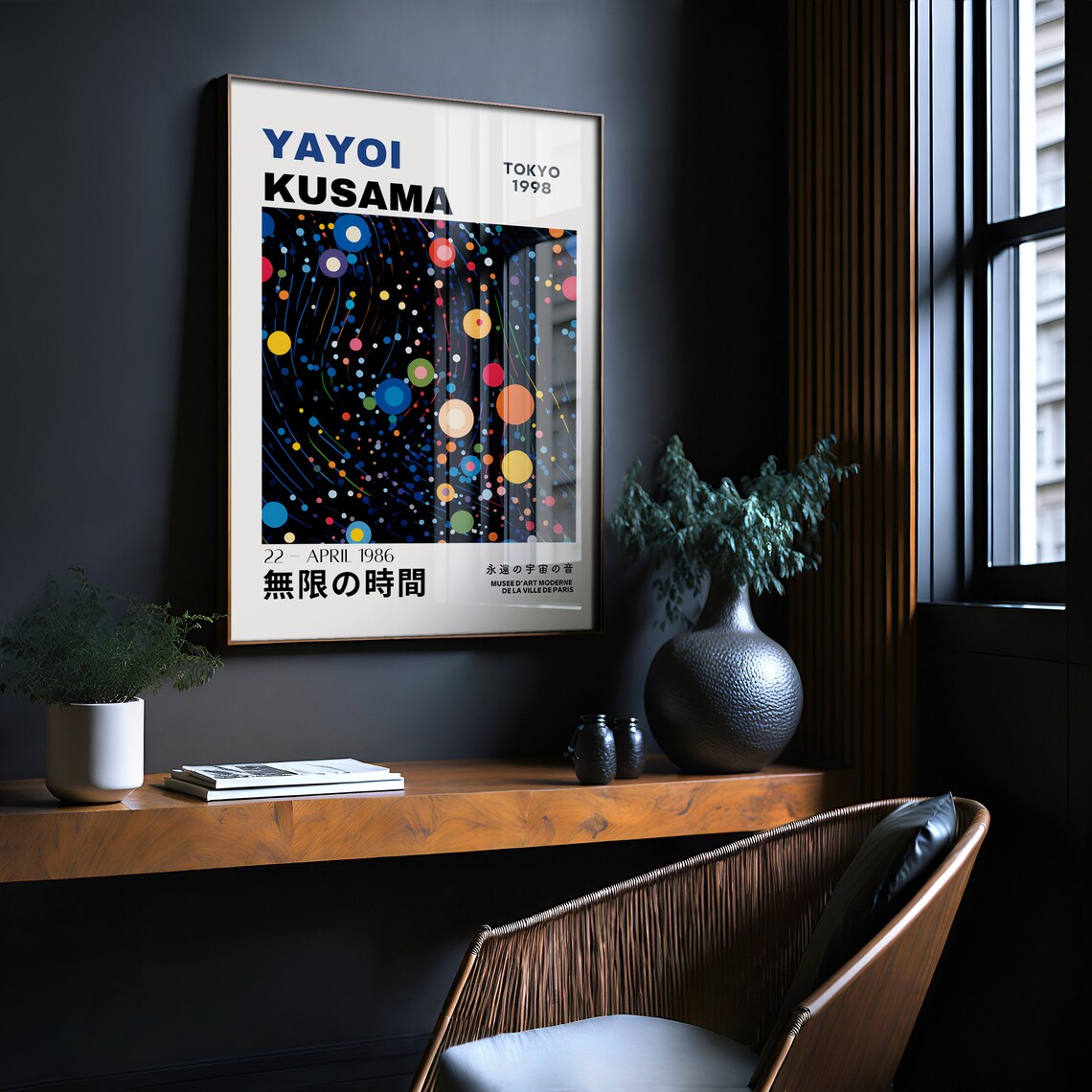 Yayoi Kusama Inspired Abstract Art Print - Image 2