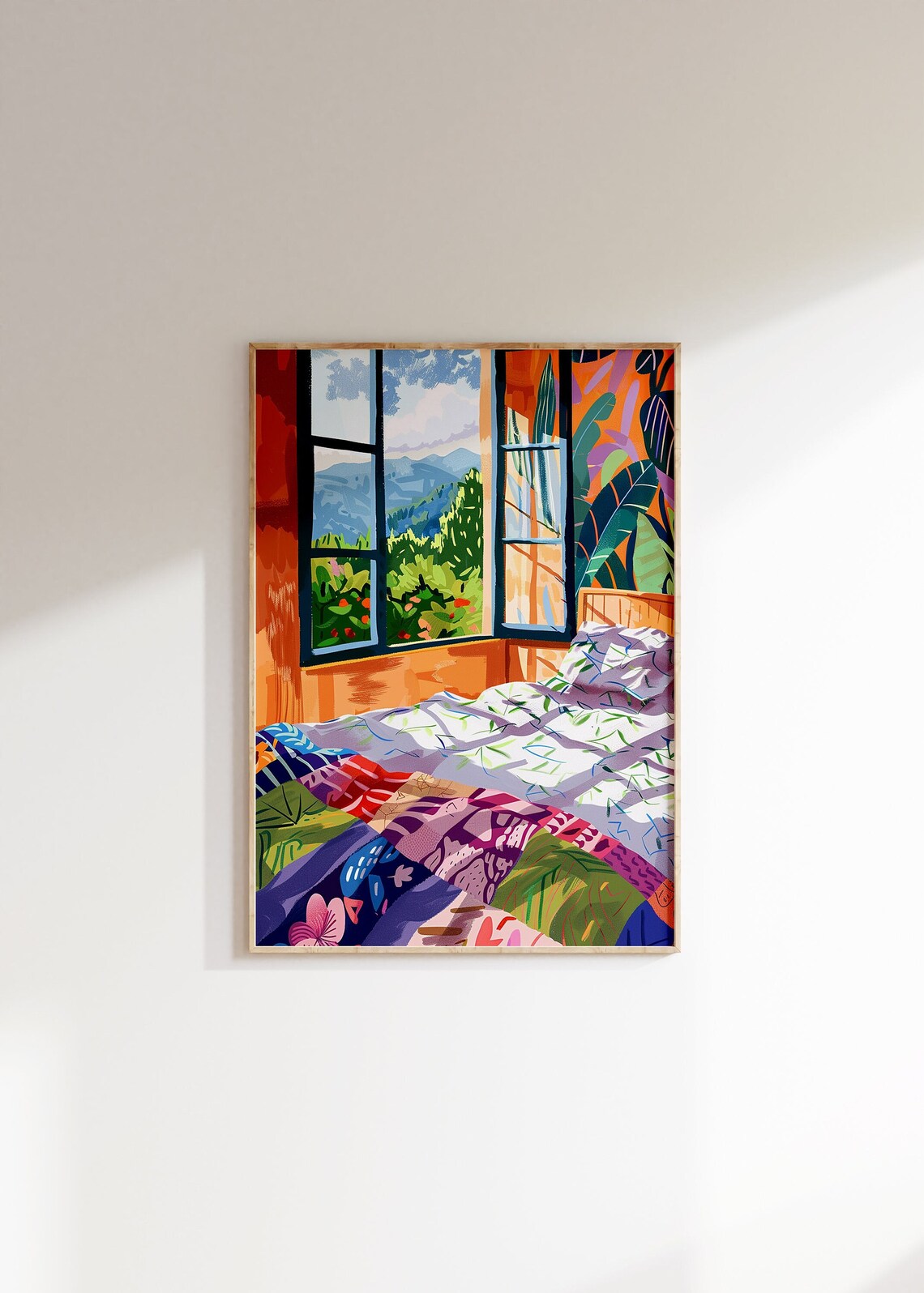 Henri Matisse Inspired Art Print, Retro Wall Decor