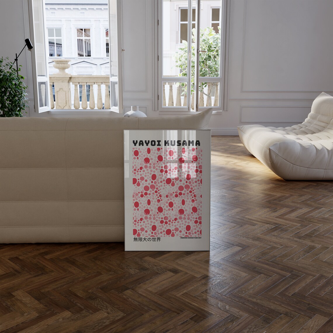 Yayoi Kusama Abstract Poster, Japandi Gallery Wall Art - Image 2