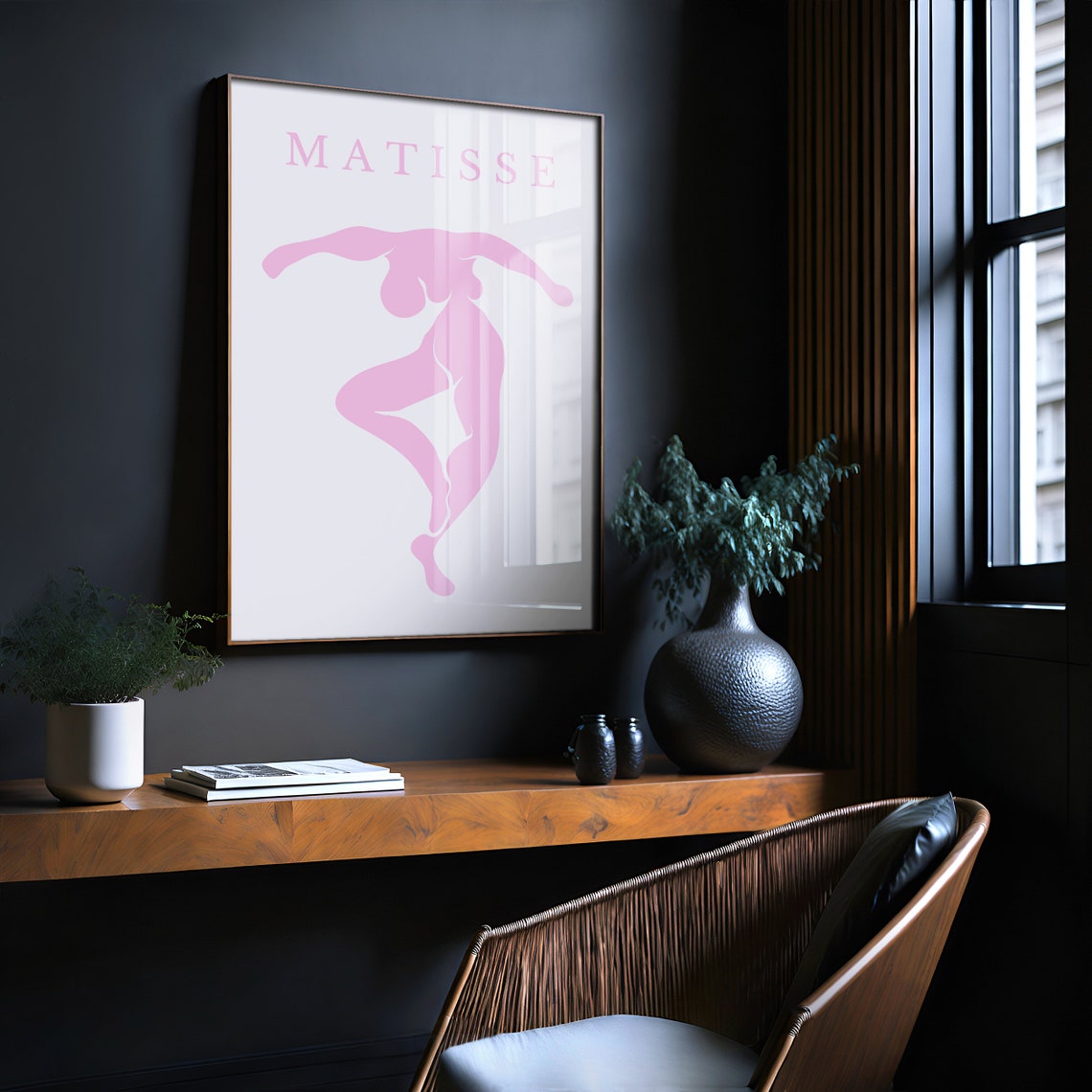 Henri Matisse Pink Dancer Silhouette Paper Cutout Art Poster - Image 2