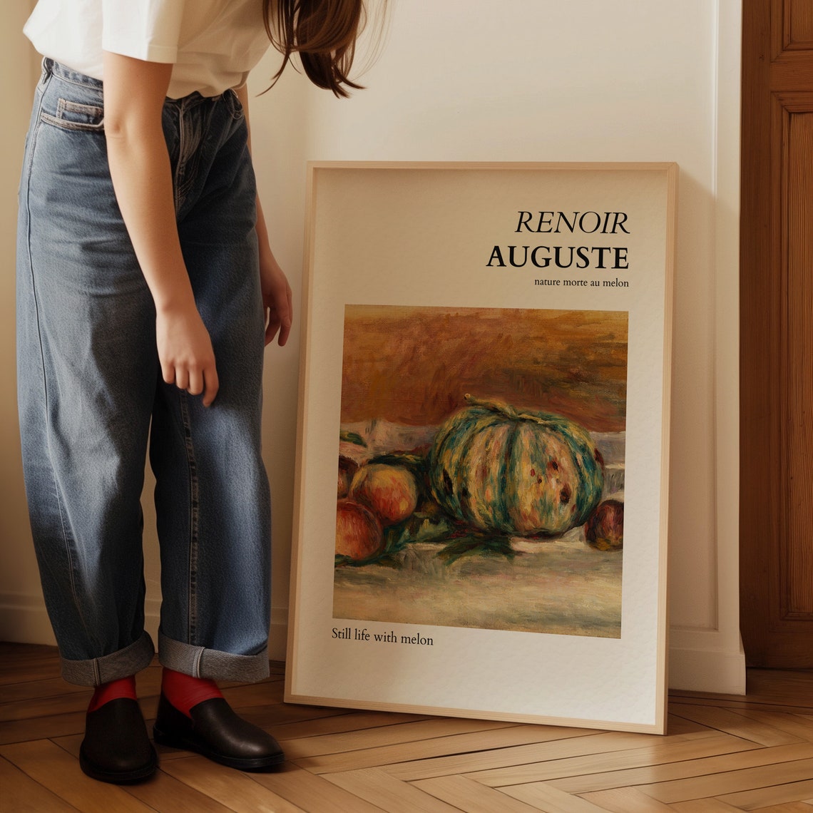 Auguste Renoir Still Life With Melon Impressionist Fruit Poster - Image 4