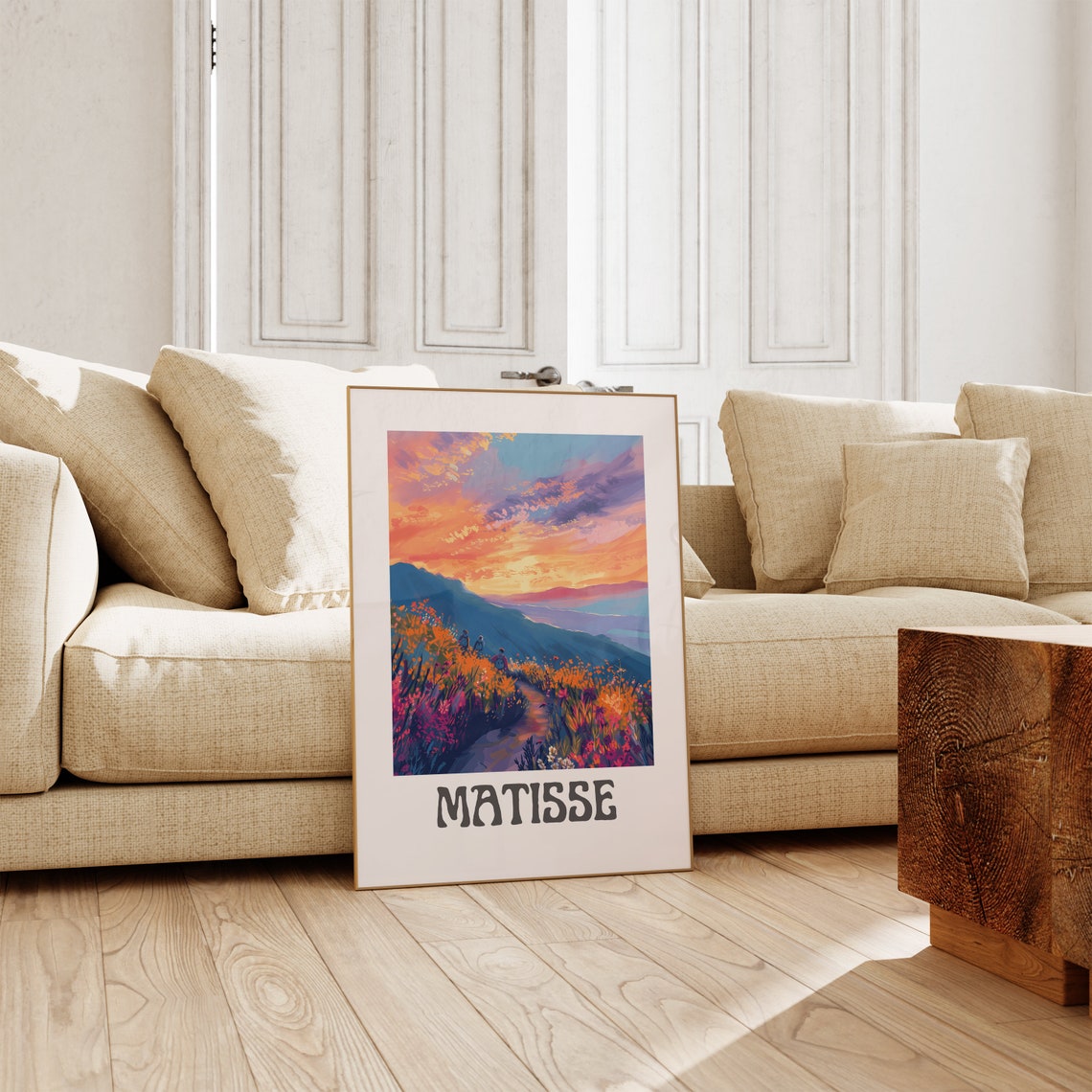 Henri Matisse Mountain Hikers Sunset Wildflower Trail Poster - Image 2