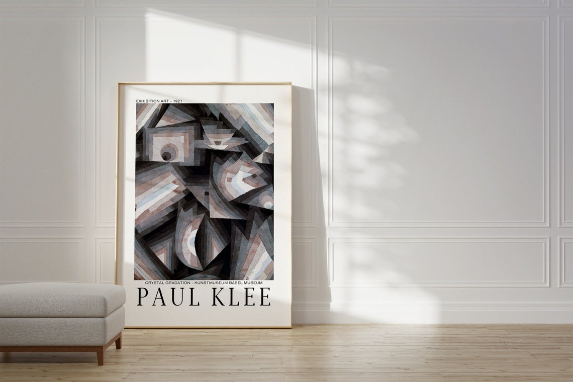 Paul Klee Crystal Gradation 1921 Exhibition Art Poster Basel Museum